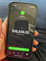 Cashapp money received showing in acccount